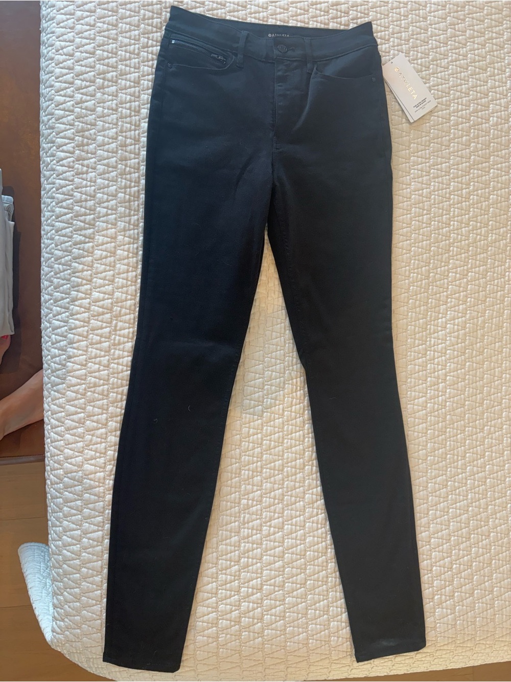 Athleta Black Skinny Jeans -  8 Tall